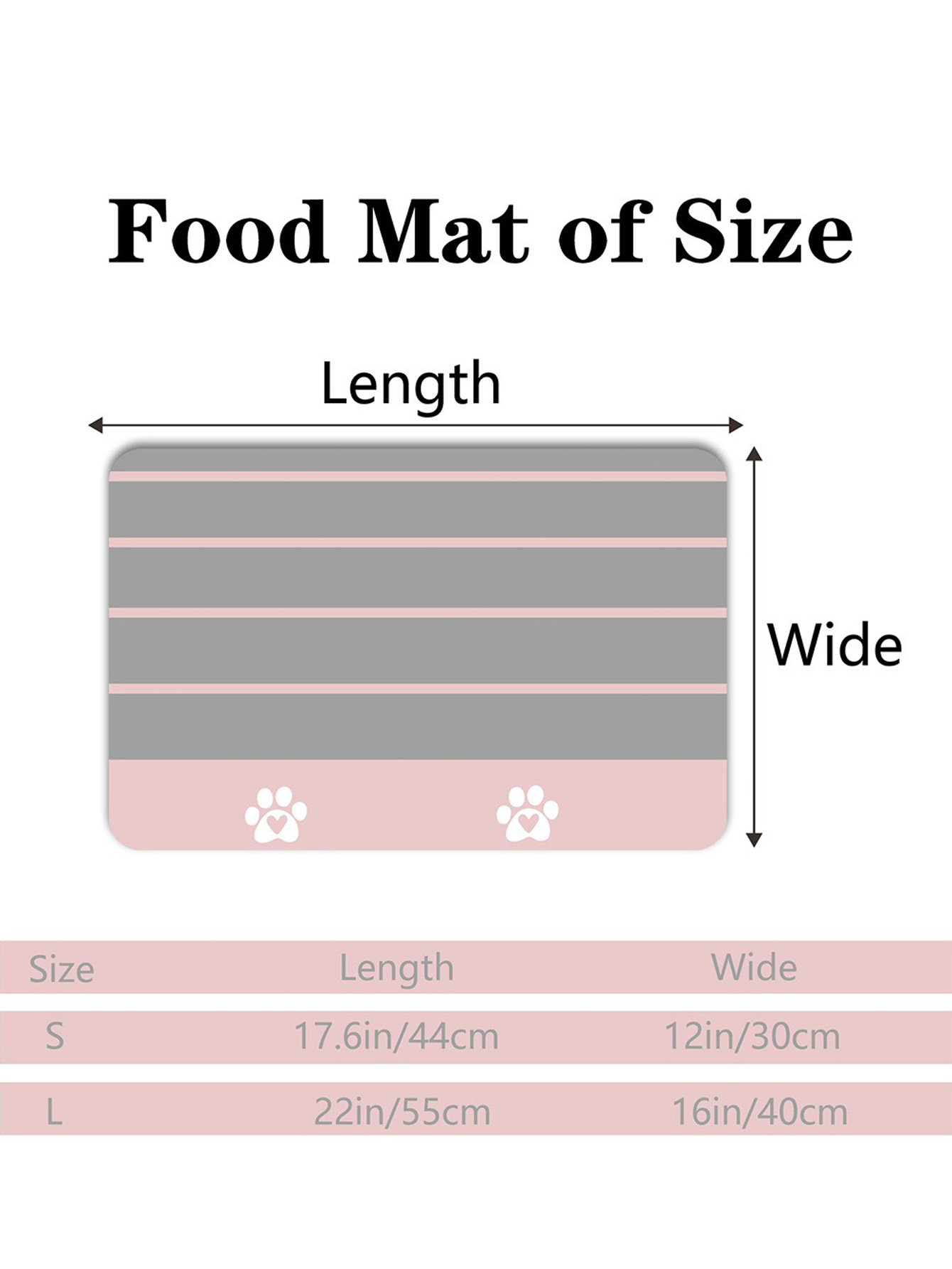 Custom Waterproof Pet Food Mat